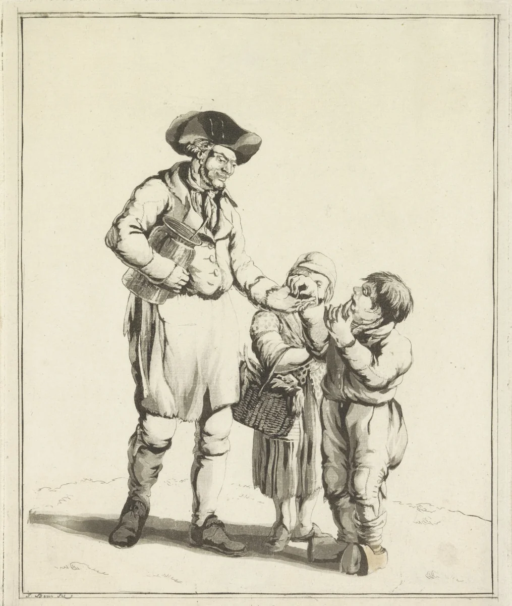 Augurkenverkoper by Joannes Bemme, print, 1800-1841