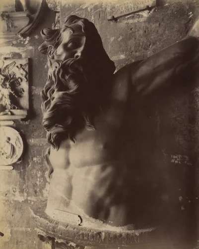 Musée de Cluny, Neptune, art espagnol du XVIIIème siècle by Eugène Atget, photograph, 1911