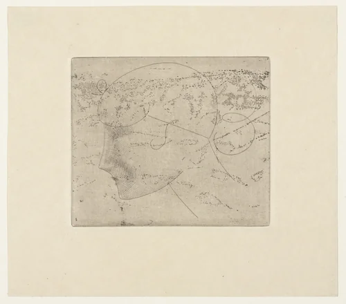 Female Head from The Drypoints of Elie Nadelman by Elie Nadelman, print, 1951