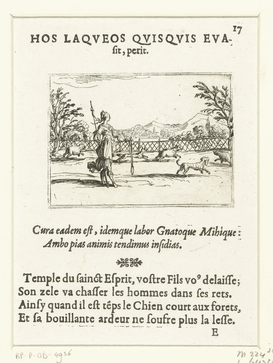 Jaagster by Jacques Callot, print, 1625-1629