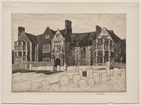 Ragdale Hall by Frederick Landseer Maur Griggs, print, 1937