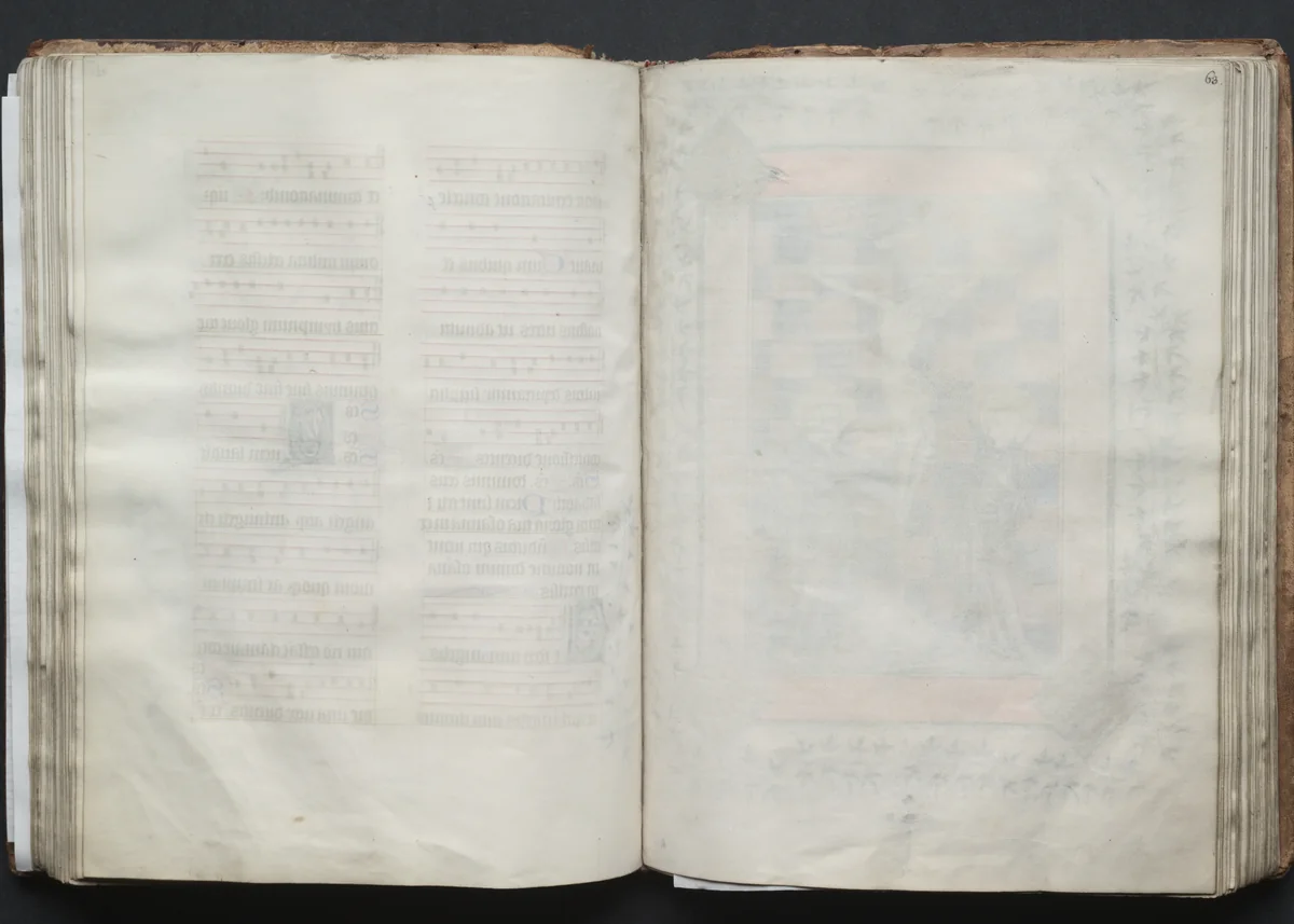 The Gotha Missal: Fol. 63r, Text by Master of the Boqueteaux, book, 1370-1380