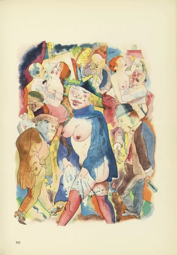 Walzertraum (plate, folio 79) from Ecce Homo by George Grosz, illustrated book, 1922