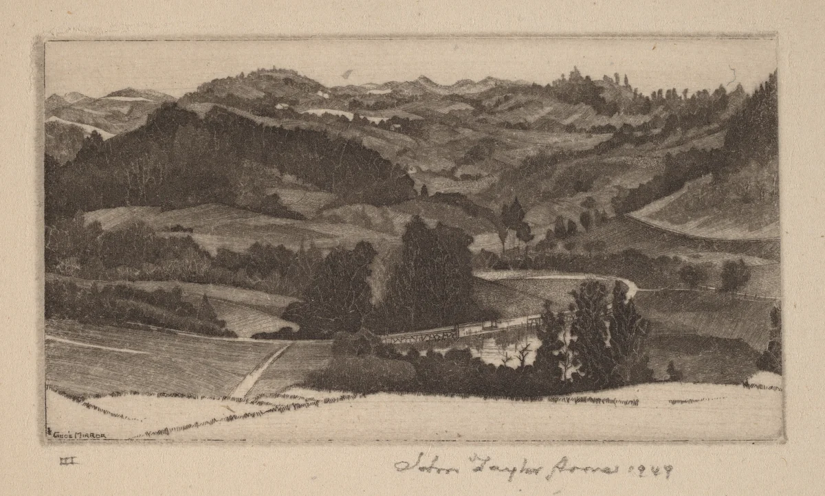 Vermont by John Taylor Arms, print, 1941