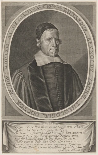 Edward Reynolds, Bishop of Norwich by David Loggan, print, 1658