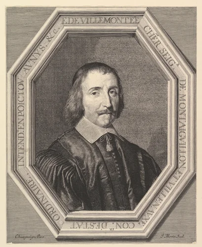 Francois de Villemontee, conseiller d'etat ordinaire by Jean Morin, print, 1605-1650