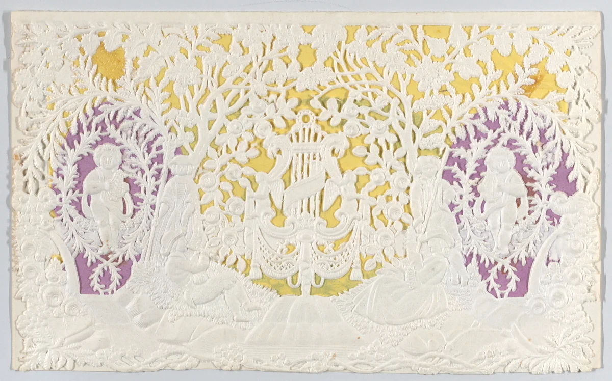 Valentine by anonymous, other, 1845-1875