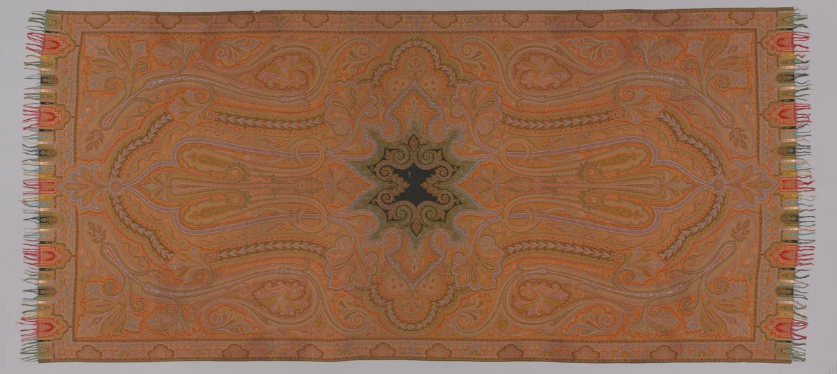 Woman's Long Shawl by Probably France, textile, 1870-1879