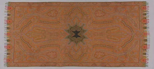 Woman's Long Shawl by Probably France, textile, 1870-1879