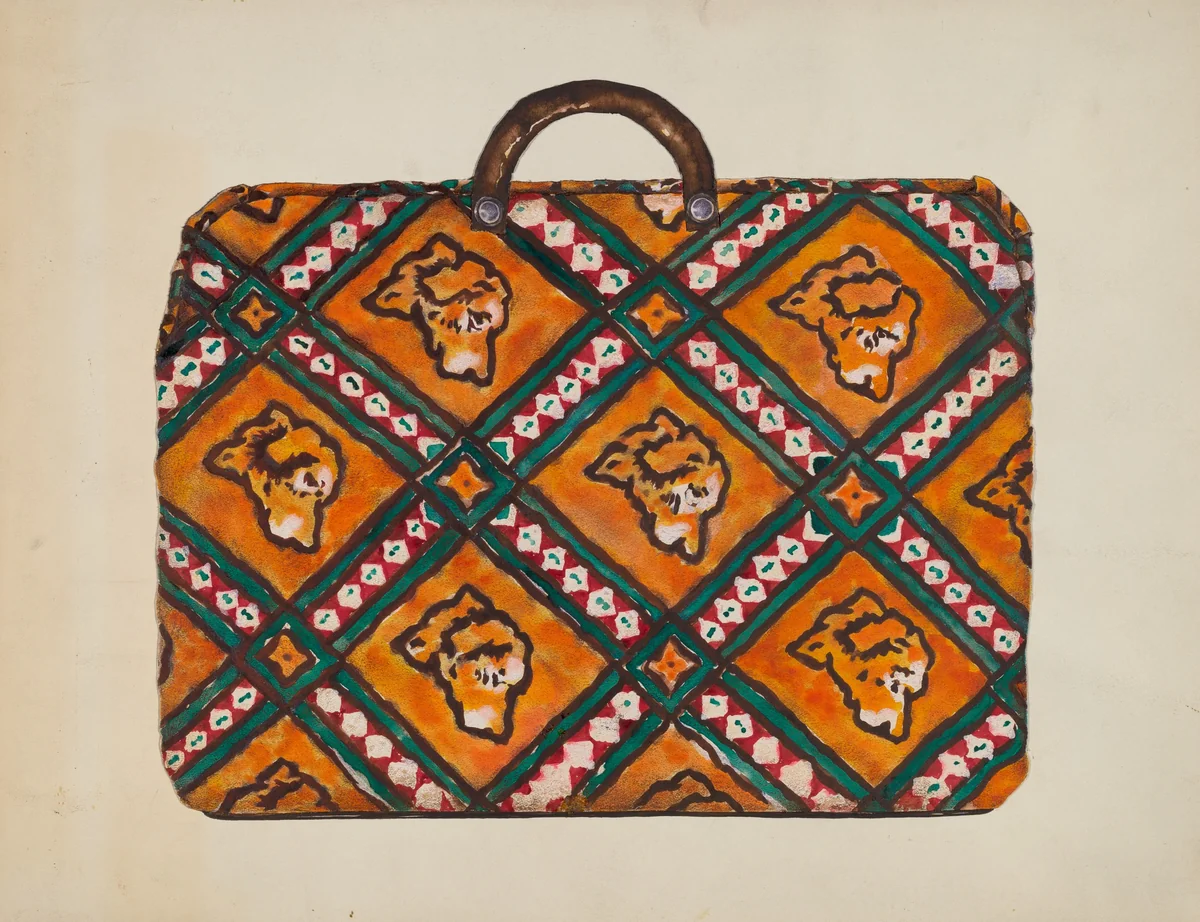 Lady's Carpet Bag by Kathryn Uhl, index of american design, 1936