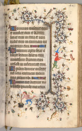 Hours of Charles the Noble, King of Navarre (1361-1425): fol. 198r, Text by Master of the Brussels Initials and Associates, book, 1400-1410