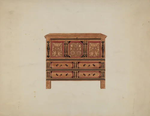 Hartford Chest by Martin Partyka, index of american design, 1936