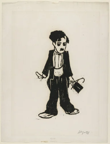 Charlie Chaplin by Friedrich Karl Gotsch, print, 1922