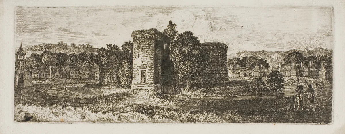 Rothesay Castle by John Clerk, print, 1748-1812