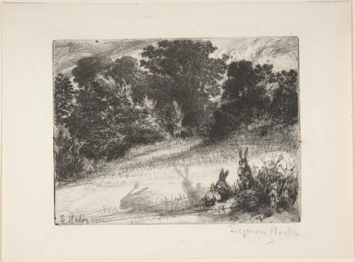 Combe Bottom by Sir Francis Seymour Haden, print, 1860