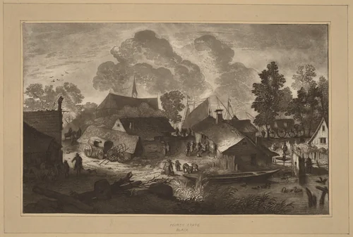 Village with Pond by Cornelis Ploos van Amstel
Cornelis Brouwer
Allart van Everdingen, print, 1782