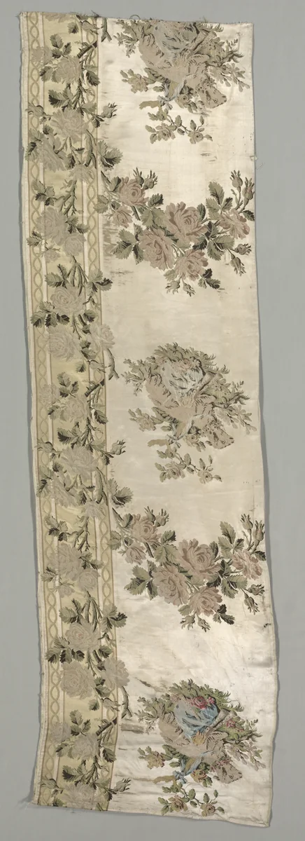 Length of Brocaded Satin by Philippe de Lasalle, textile, 1775-1785
