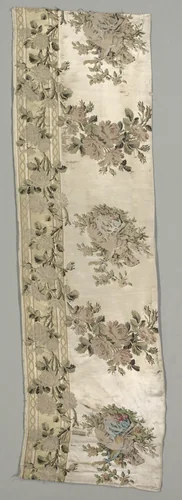 Length of Brocaded Satin by Philippe de Lasalle, textile, 1775-1785