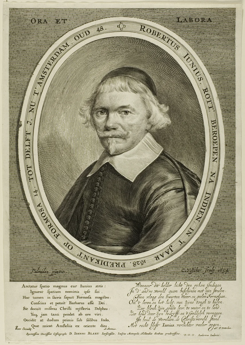 Robert Junius by Cornelis Visscher, print, 1540-1586