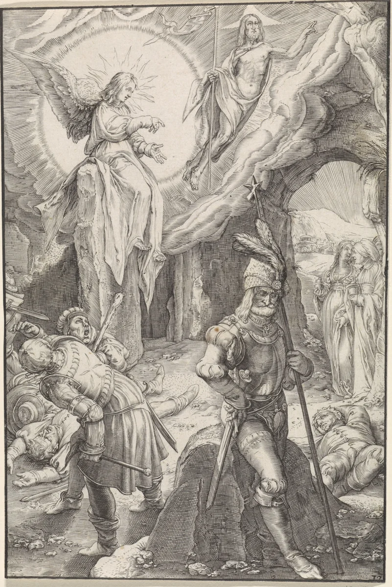 Opstanding van Christus by Ludovicus Siceram, print, 1623