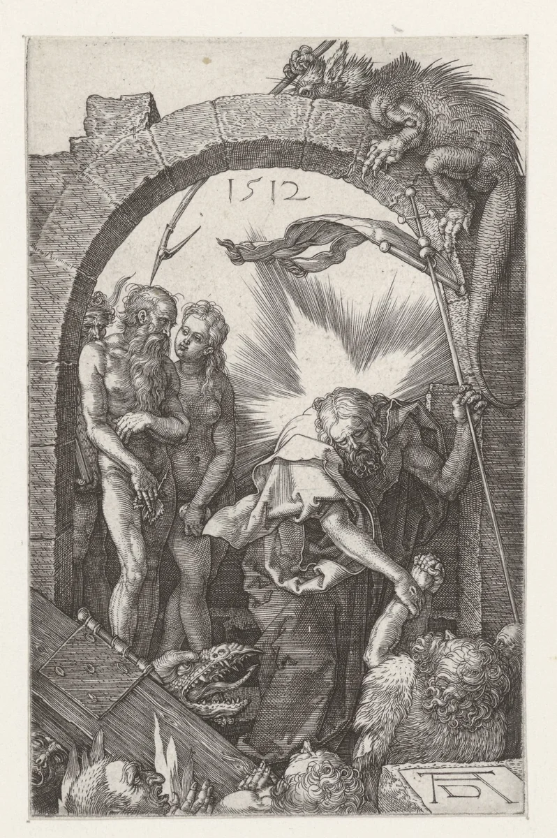 De afdaling in het voorgeborchte by Unknown, print, 1512