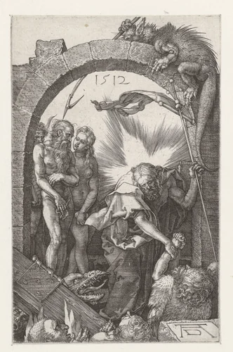 De afdaling in het voorgeborchte by Unknown, print, 1512