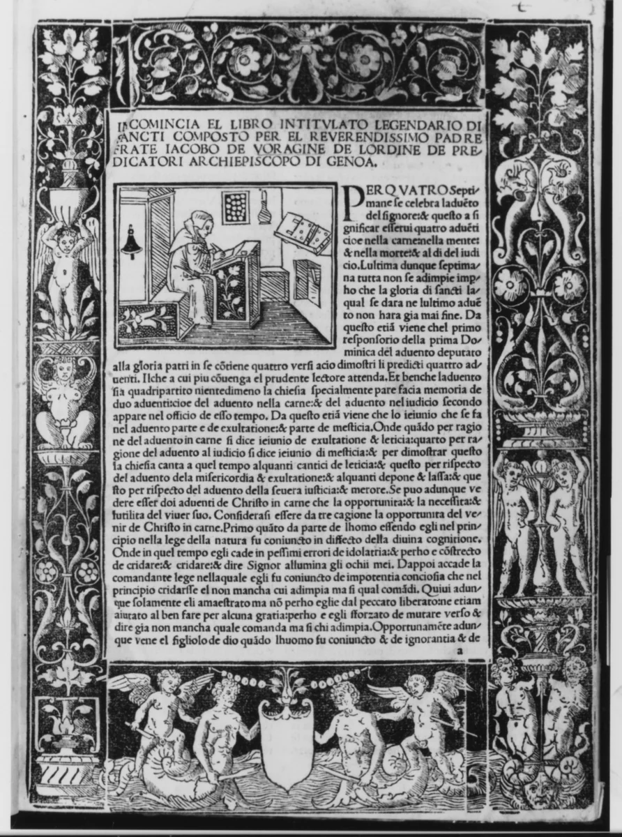 Legendario di sancti by Pseudo Jacobus de Voragine, book, 1514