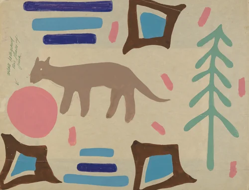 Bedspread by Majel G. Claflin, index of american design, 1935-1942