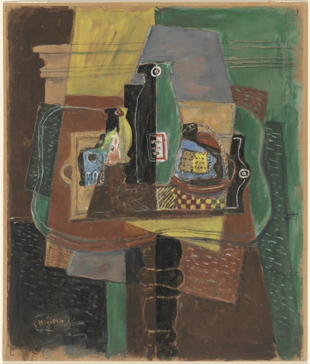 Still Life by Henri Hayden, drawing, 1917