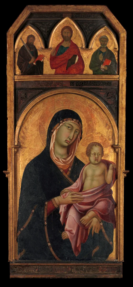 Madonna and Child by Segna di Buonaventura, painting, 1315-1325