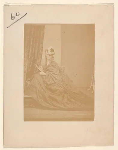La laçon de dessin. "L'artiste" by Pierre-Louis Pierson, photograph, 1860-1869