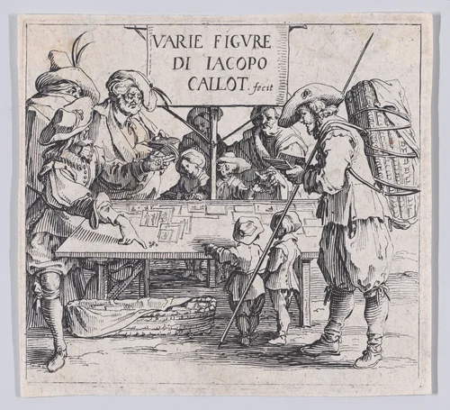 Frontispiece, from "Varie Figure" (Various Figures) by Jacques Callot, print, 1615-1625