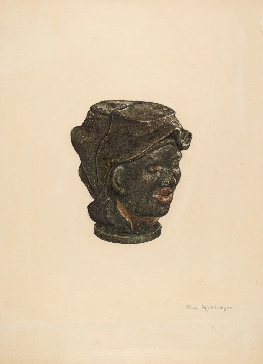 Iron Negro Bank by Paul Poffinbarger, index of american design, 1940