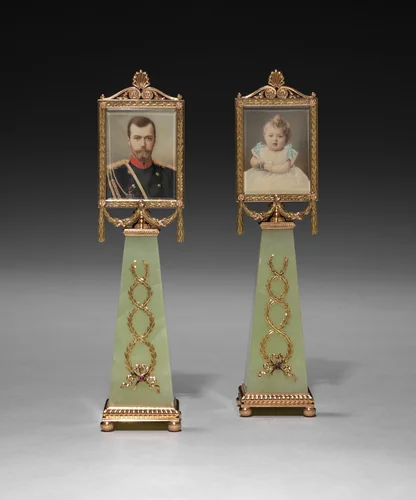 Imperial Framed Miniatures by Johannes Zehngraf, painting, 1896