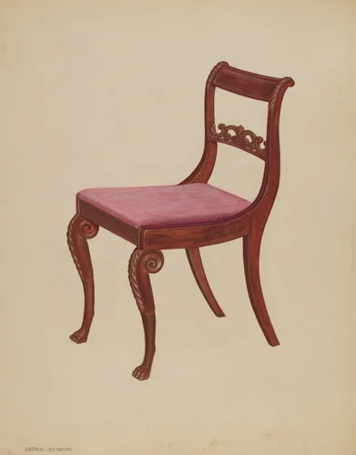 Side Chair by Arthur Johnson, index of american design, 1937