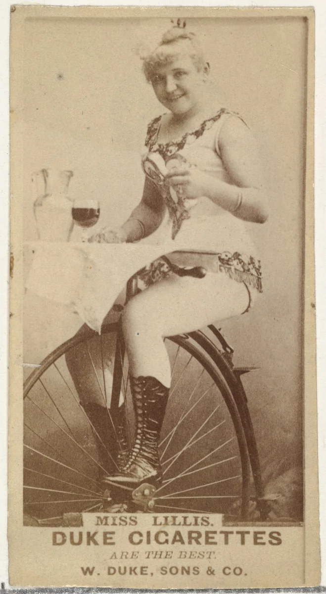 Miss Lillis, from the Actors and Actresses series (N145-7) issued by Duke Sons & Co. to promote Duke Cigarettes by W. Duke, Sons & Co., photograph, 1880-1889