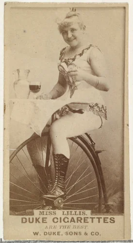 Miss Lillis, from the Actors and Actresses series (N145-7) issued by Duke Sons & Co. to promote Duke Cigarettes by W. Duke, Sons & Co., photograph, 1880-1889