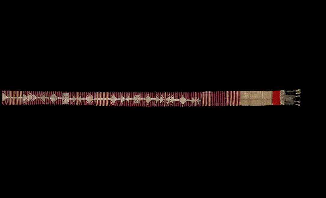 Ceremonial Waist Sash (ikak pinggang) by Minangkabau people, textile, 1801-1900