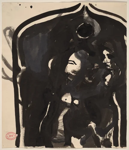 Untitled [abstraction] by Richard Diebenkorn, drawing, 1955-1967