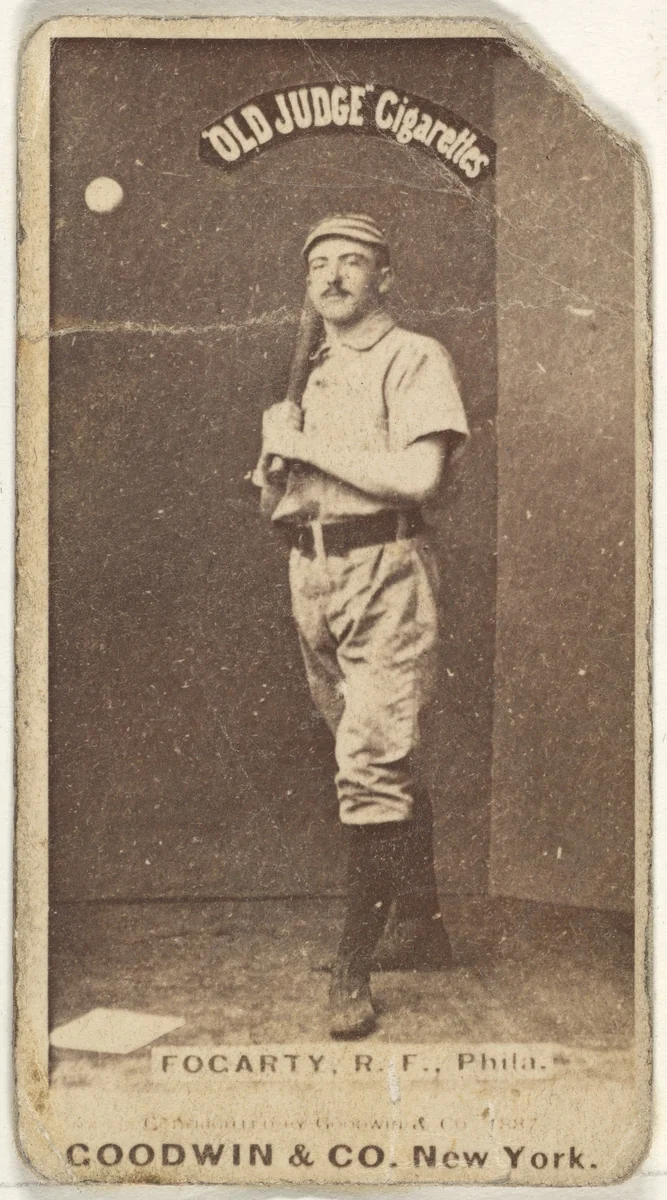 James G. Fogarty, Right Field, Philadelphia, from the Old Judge series (N172) for Old Judge Cigarettes by Goodwin & Company, photograph, 1887