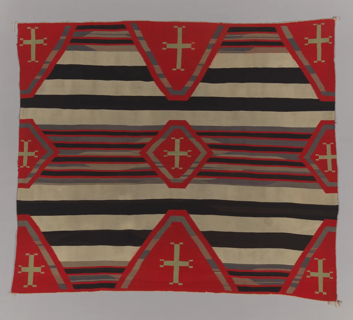 Men's Wearing Blanket (Third Phase Chief Style) by Unknown weaver, textile, 1860-1885