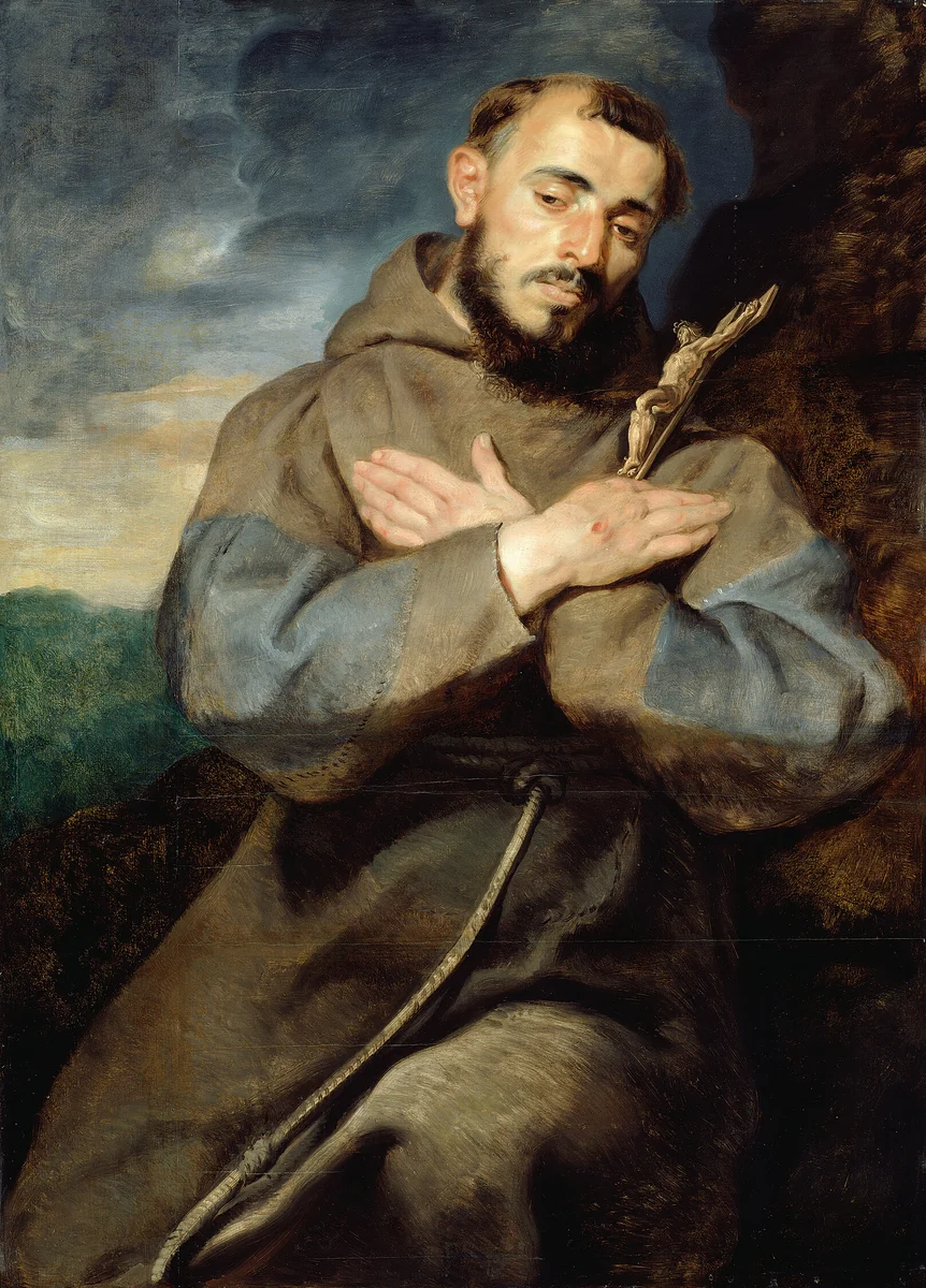 Saint Francis by Peter Paul Rubens, painting, 1610-1620