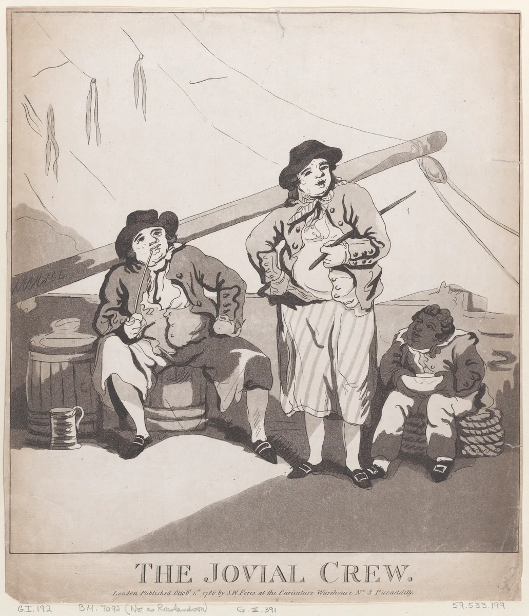 The Jovial Crew by Thomas Rowlandson, print, 1786