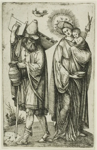 The Holy Family with the Dove of the Holy Ghost by Hieronymous Hopfer
Jacopo de' Barbari, print, 1520-1599
