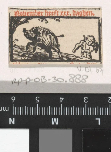 November by Dirck de Bray, print, 1635-1694