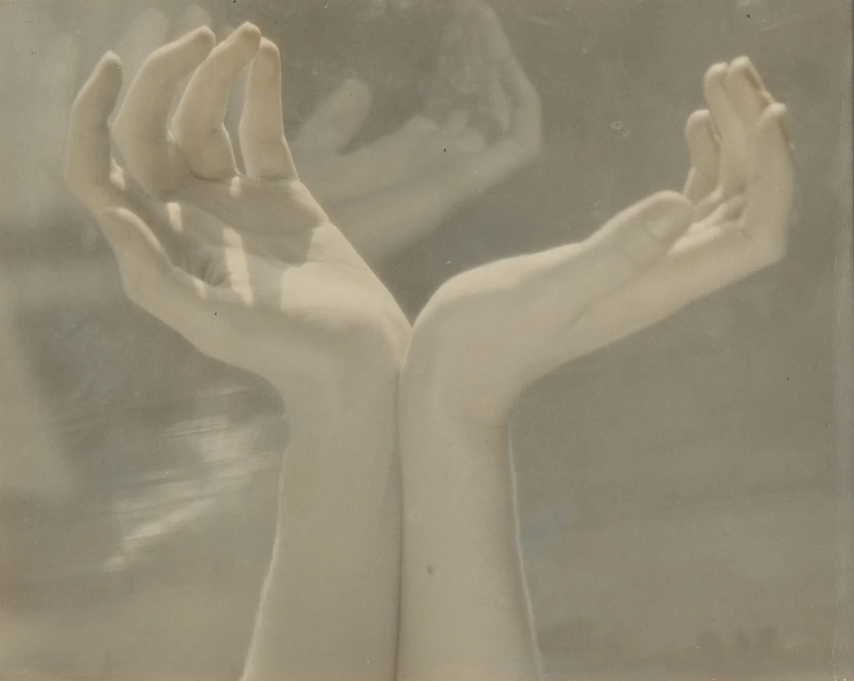Hands Toward the Sun by Edward Steichen, photograph, 1923