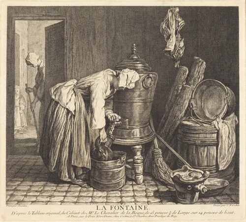 La Fontaine by Charles-Nicolas Cochin I
Jean Siméon Chardin, print, 1739