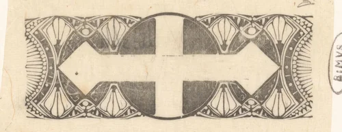 Visitekaartje van Mathieu Lauweriks by Mathieu Lauweriks, print, 1897