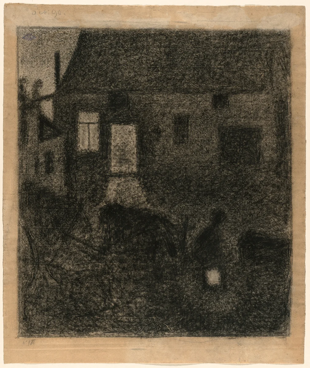 Farmhouse in Flanders by Georges Lemmen, drawing, 1890