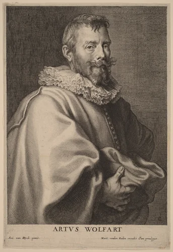 Artus Wolfart by Cornelis Galle Sir Anthony van Dyck, print, 1626-1641